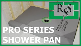 RSS Pro Series Shower Pan Installation Guide [upl. by Ophelie]