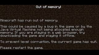 How to Fix  Run Out of Memory  Minecraft Error  RAM FIX  174 and More [upl. by Nnayrrehs844]