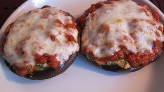 Lasagna Stuffed Portobello Mushrooms Main Dish [upl. by Pallas]