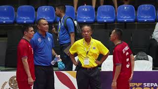 M07 Thailand vs Singapore  Part 2  ISTAF Sepaktakraw World Cup Kuala Lumpur 2024 [upl. by Yatnuahc118]