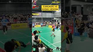 TARKAM KERAS ‼️JUANAGRIPPINA VS AHSAN HENDRA [upl. by Ilenna431]