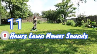 11 hrs LAWN MOWER Sounds White Noise for Sleeping ASMR 👉Better Quality Sounds in WavFiles [upl. by Acireit399]