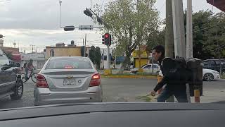 Centro Histórico de SLP baja afluencia vehicular acceso Río Españita con carga vehicular 🚧 [upl. by Ellerehc]