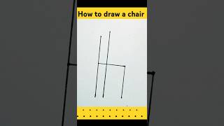 How to draw a chair chair easy drawing shorts [upl. by Neret760]