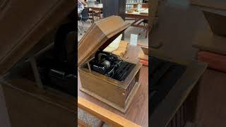 Phonograph cylinders being played on an Edison wax cylinder phonograph MusicHistory Library [upl. by Wehner]