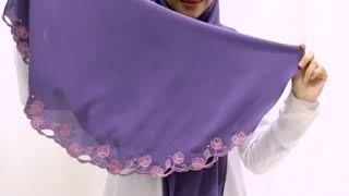 Tutorial  Shawl Labuh LATEEFA by Mawaddah Izzati [upl. by Lucy414]