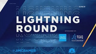 Lightning Round The government is going to stop the KrogerAlbertsons merger says Jim Cramer [upl. by Albertine20]