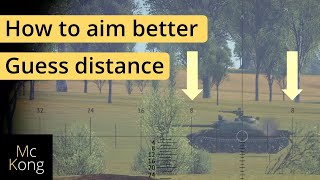 How to guess distance in War Thunder – How to aim better in war Thunder realistic battles [upl. by Aicsila611]