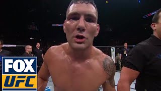 Chris Weidman to Michael Bisping That British bumstop hiding from the real men  UFC FIGHT NIGHT [upl. by Balliett]