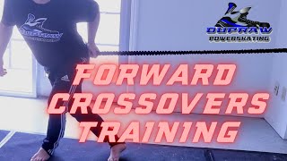 Forward Crossovers Training Hockey Off Ice to Add More Power [upl. by Ellenehc]