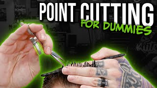 How to Point Cut ✂️ Shear Work and Adding Texture for Beginners [upl. by Simons]