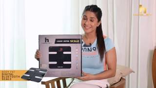 Hesley Digital Bluetooth Scale Body Fat Analyzer Introduction and Functioning [upl. by Russon]