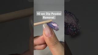 🤯 Easy Dip Powder Removal 😱😲 dippowder dippowdernails peeloffbase dipremoval [upl. by Ahsirtal245]