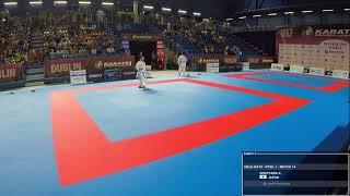 Funada Aoi Chatanyara Kusanku vs Nishiyama Kakeru PapurenSF KARATE1 PREMIERE LEAGUE DUBLIN 2023 [upl. by Ellezig546]