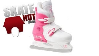 SFR Hardboot Adjustable Ice Skates  Unboxing  Skatehut [upl. by Yankee942]