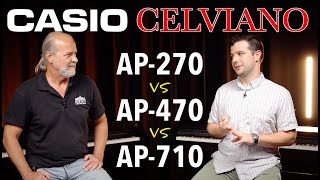 Casio Celviano Digital Pianos Overview  AP270 vs AP470 vs AP710 [upl. by Niassuh]