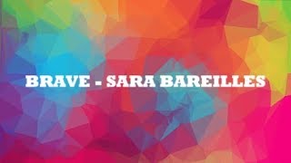 BRAVE  SARA BAREILLES MALE KARAOKE [upl. by Laitselec]