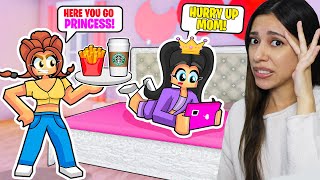 My SPOILED DAUGHTERS MORNING ROUTINE  Roblox Bloxburg Roleplay [upl. by Aniaj]