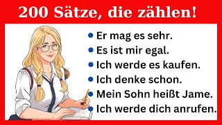 Meistere Deutsch 200 Unverzichtbare Sätze für den Täglichen Gebrauch [upl. by Araldo]