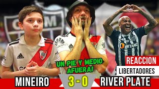 ATL MINEIRO 3 vs RIVER PLATE 0  Reacciones de Hinchas de River  COPA LIBERTADORES SEMIS [upl. by Evelinn754]