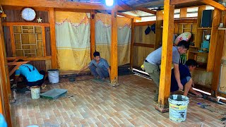 Surprise and happiness KONG NGOC and villagers help the floor tiles before TUs maternity leave [upl. by Kally]