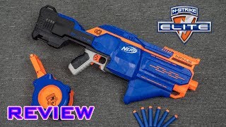 REVIEW Nerf Elite Infinus  Automated Magazine Loading [upl. by Atteuqahs378]