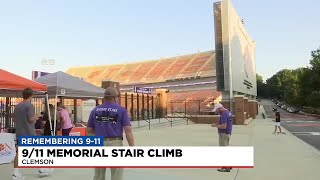 911 memorial stair climb in Clemson [upl. by Notkcorb]