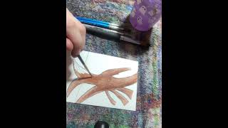 Painting a Dryad art greekart greeklegends vintage gross recipes [upl. by Naahs]