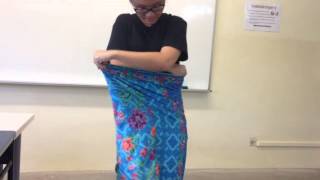 How to wear a Sarong for Females [upl. by Ayna]