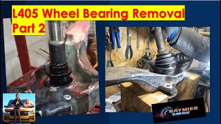 Range Rover L405 Wheel Bearing Removal P2 [upl. by Rosalynd]