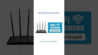 Wi Fi Ağını Korumanın Yolları wifi [upl. by Yrbua]