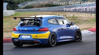 VW Scirocco R Custom Racetec BTG 724 min Lap  Nordschleife  Driver David Gödert [upl. by Inus896]