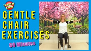 60 Minute CHAIR EXERCISES for SENIORS 💗  Full Body Workout at Home [upl. by Bailar626]