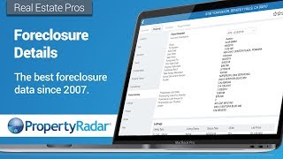 Getting Foreclosure Details in PropertyRadar [upl. by Santoro]