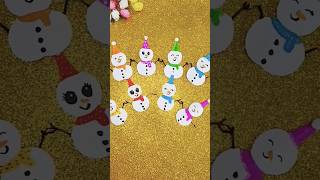 Cute paper snowman ⛄️for christmas 🎄 decorationEasy to make at home shorts [upl. by Ruthy]