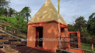 Visiting Khandoba Mandir Mulgaon Badlapur  View from temple steps religious rituals [upl. by Litta]