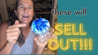 THESE WILL SELL OUT Resin jar lids from Dollar Tree inspired by LouiseMcKayArt [upl. by Ylecic147]