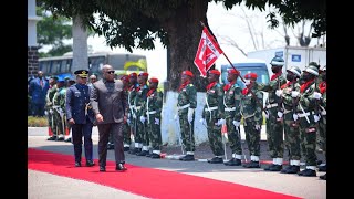 🛑DIRECT CAMP KOKOLO CAUSERIE MORALE PARADE MIXTE FARDC POLICE GEN TSHIWEWE TRES FERME [upl. by Adihaj]