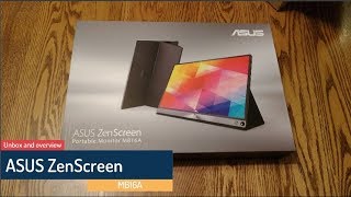 ASUS ZenScreen MB16A Unbox and Setup [upl. by Emiolhs]