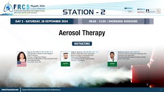 FRCSC Riyadh 2024  Day  2  STATION  2 Aerosol Therapy [upl. by Gnort]