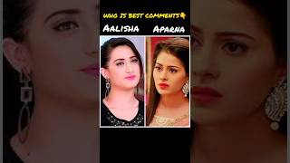 Aalisha Panwar Vs Aparna Dixit dangaltv shorts [upl. by Hildegaard559]