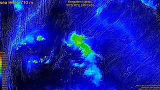 Kerguelen Islands sea level change 0  4000 m fast [upl. by Lothario]