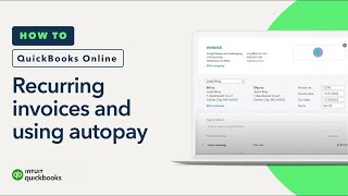 How to set up recurring invoices and use autopay in QuickBooks Online [upl. by Estell]