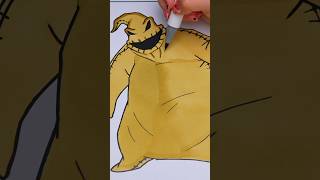 Coloring Oogie Boogie 🎲 nightmarebeforechristmas drawing coloring art halloween [upl. by Seldon]