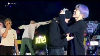 Jimin keeps pranking RM during Anpanman  the saga continues 【Bonus clips of BTS in HK】 [upl. by Llehcram]