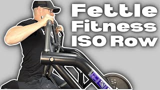 The Fettle Fitness Plate Loaded ISO Row Machine [upl. by Ralyt]