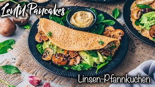 LinsenPfannkuchen mit nur 1 Zutat ♡ Glutenfreie Tortillas Wraps ♡ Vegan ohne Ei [upl. by Yrrah672]