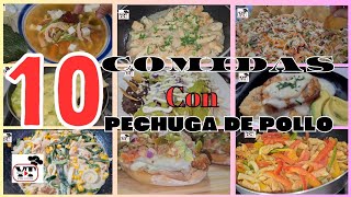 MIL FORMAS DE PREPARAR PECHUGA DE POLLO 10 Recetas fáciles con pollo comidas para Cuaresma [upl. by Gwen197]