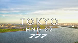 TOKYO HANEDA 22  BOEING 777 LANDING 4K EXTENDED [upl. by Ennayelsel919]