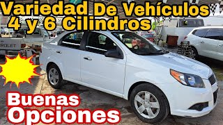 Variedad de Vehiculos 4 y 6 Cilindros tianguis de autos usados el planetario zona autos [upl. by Rosenfeld]